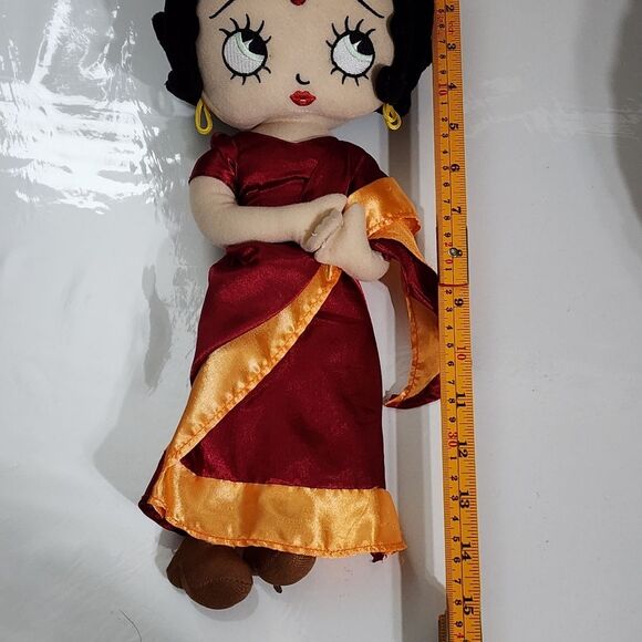 Betty Boop Indian Middle Eastern Red Dress Stuffed Animal Plush Toy Decor - Picture 4 of 12